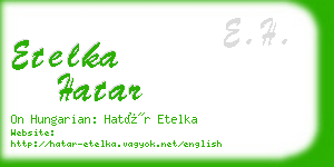 etelka hatar business card